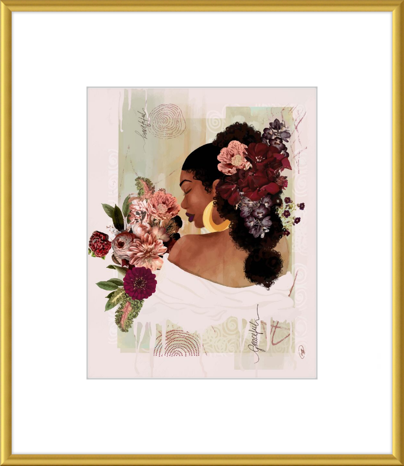 The Smell of Flowers Reminds Me Framed Art Print