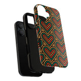 Hearts Beat Pattern Phone Case - Tough & Trendy