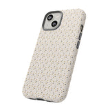 Pretty Gold and Grey Dots Phone Case - Tough & Trendy