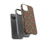 Hearts Beat Pattern Phone Case - Tough & Trendy