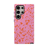 Tangerine Marble Pattern Phone Case - Tough & Trendy