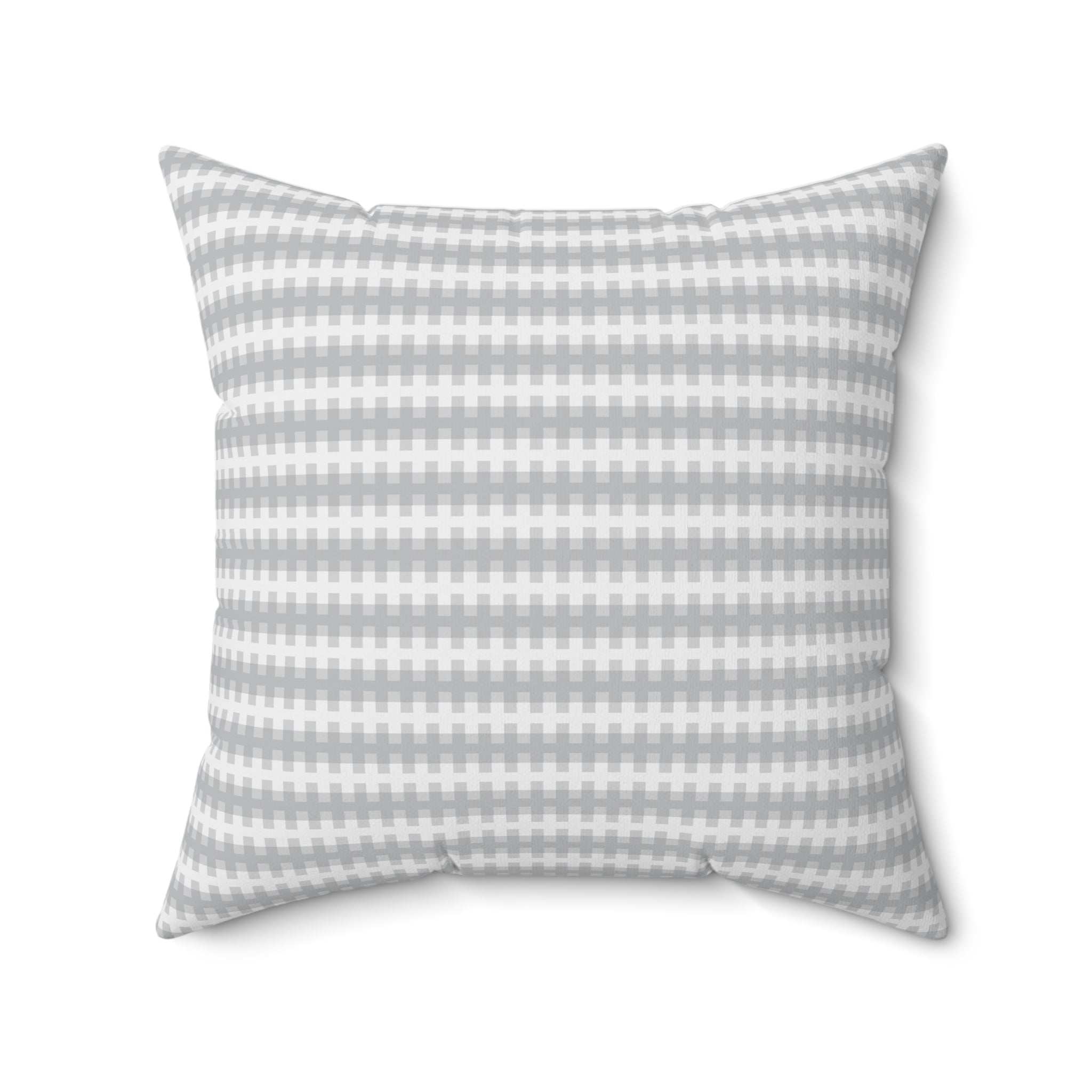 Cozy Modern Houndstooth Pillow - Spun Polyester Square Cushion