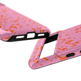 Tangerine Marble Pattern Phone Case - Tough & Trendy