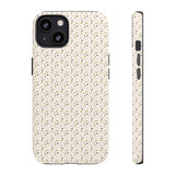 Pretty Gold and Grey Dots Phone Case - Tough & Trendy