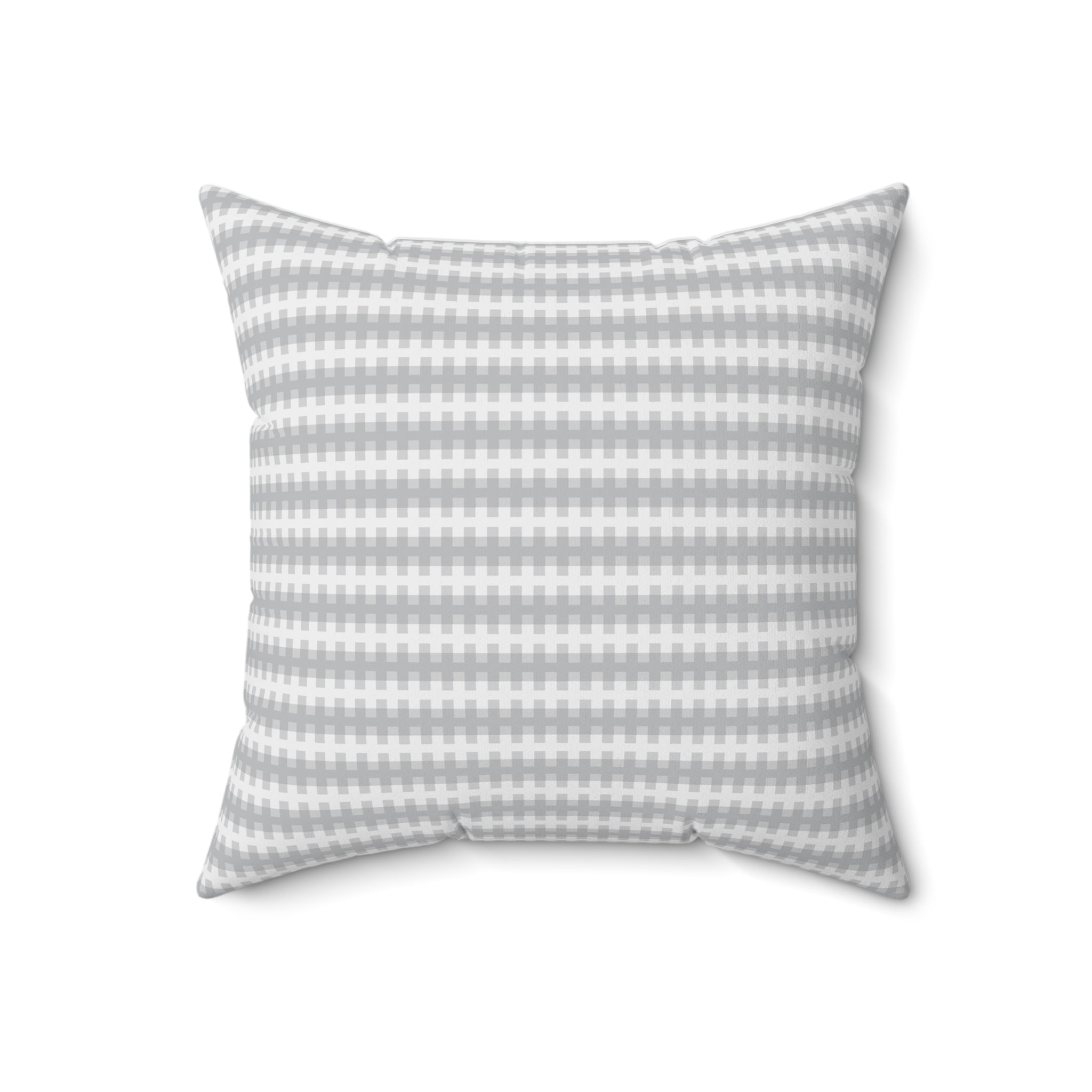 Cozy Modern Houndstooth Pillow - Spun Polyester Square Cushion