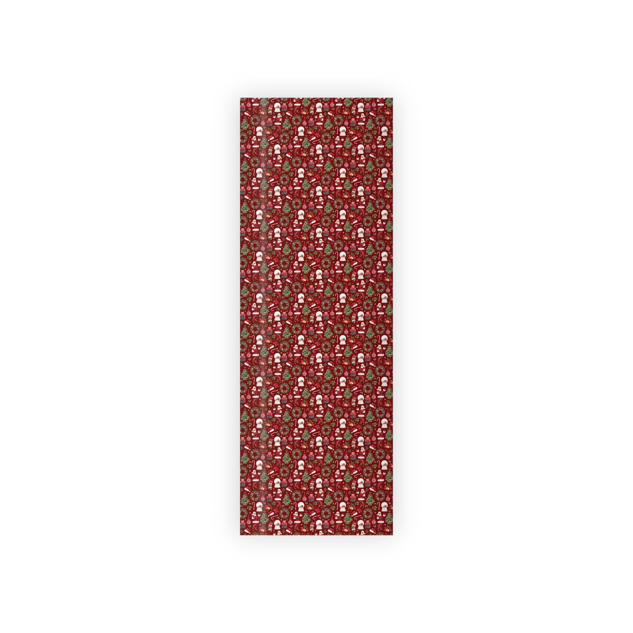 Festive Black Santa Holiday Wrapping Paper Roll - Perfect for Gift Wraps & Celebrations