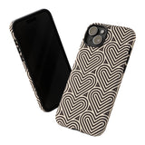 Hearts Beat Pattern Phone Case - Tough & Trendy