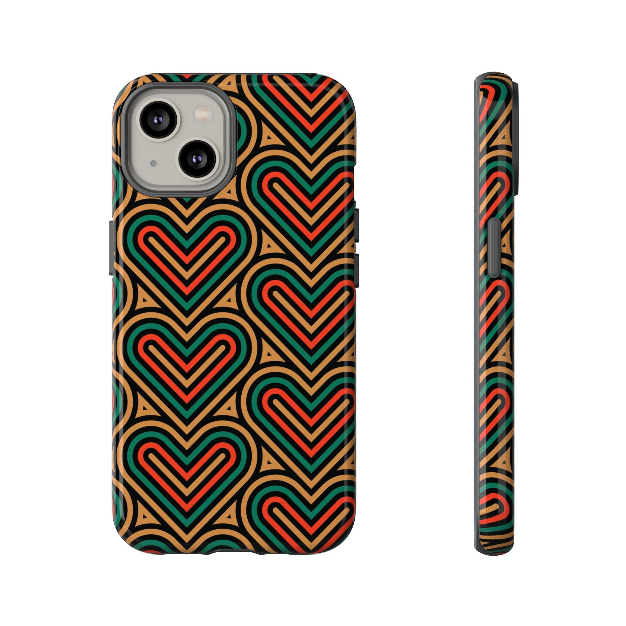 Hearts Beat Pattern Phone Case - Tough & Trendy