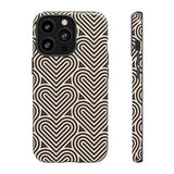 Hearts Beat Pattern Phone Case - Tough & Trendy