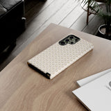 Pretty Gold and Grey Dots Phone Case - Tough & Trendy