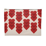 Red Red Hearts - Accessory Pouch