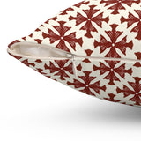 Vintage Red Crosses Pillow - Spun Polyester Square Cushion