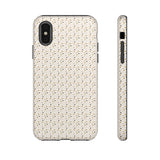 Pretty Gold and Grey Dots Phone Case - Tough & Trendy