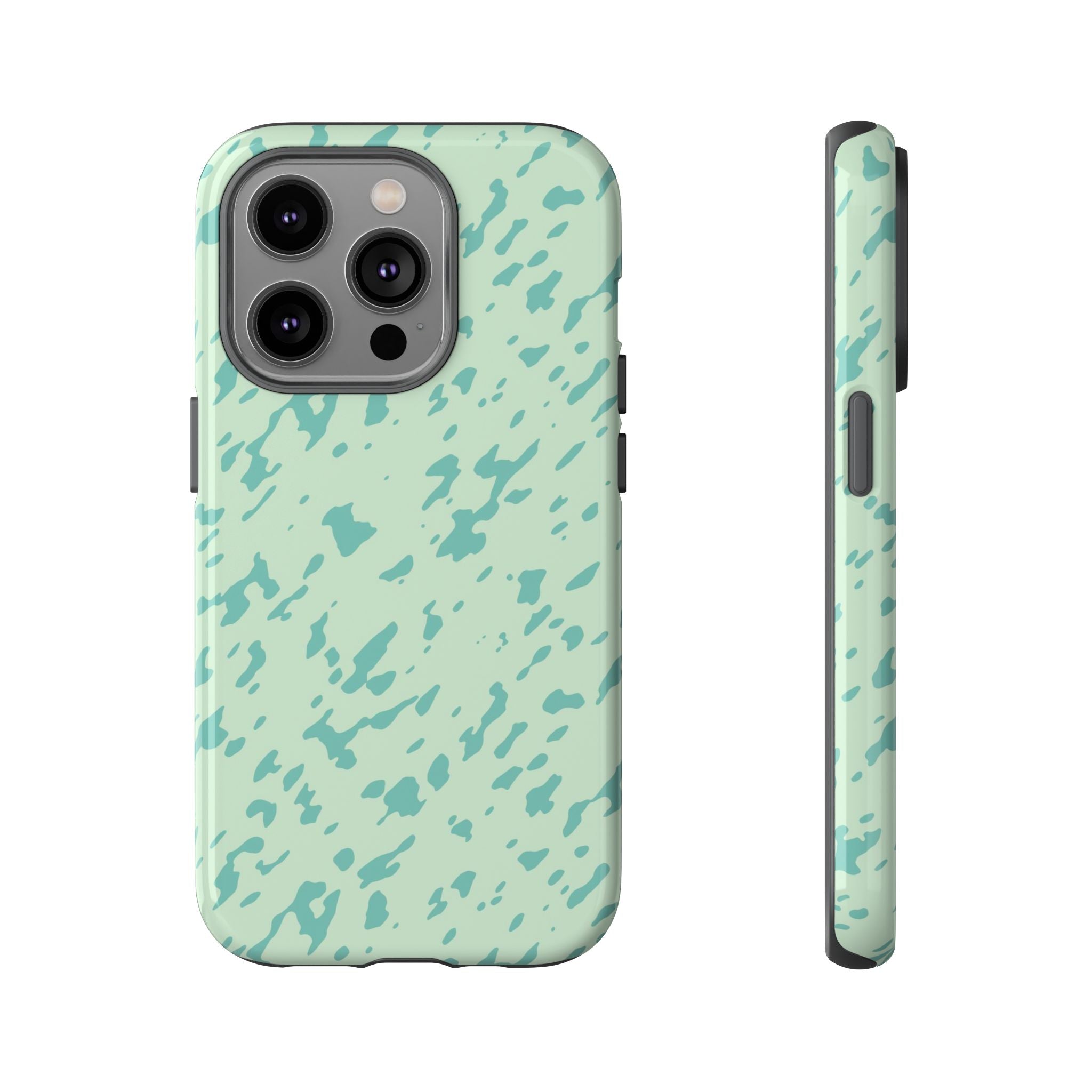 Turquoise Marble Pattern Phone Case - Tough & Trendy