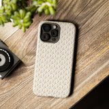 Pretty Gold and Grey Dots Phone Case - Tough & Trendy