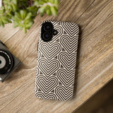 Hearts Beat Pattern Phone Case - Tough & Trendy