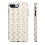 Pretty Gold and Grey Dots Phone Case - Tough & Trendy