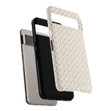 Pretty Gold and Grey Dots Phone Case - Tough & Trendy