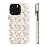 Pretty Gold and Grey Dots Phone Case - Tough & Trendy