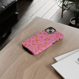 Tangerine Marble Pattern Phone Case - Tough & Trendy