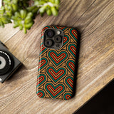 Stylish Heart Pattern Phone Case - Tough & Trendy