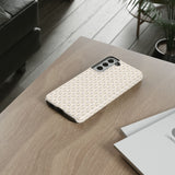 Pretty Gold and Grey Dots Phone Case - Tough & Trendy