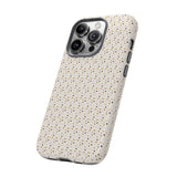 Pretty Gold and Grey Dots Phone Case - Tough & Trendy