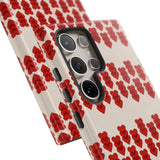 Hearts Aligned Pattern Phone Case - Tough & Trendy