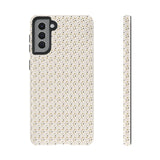 Pretty Gold and Grey Dots Phone Case - Tough & Trendy