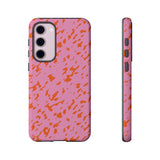 Tangerine Marble Pattern Phone Case - Tough & Trendy