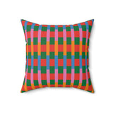 Candy Stripe Pillow - Spun Polyester Square Cushion