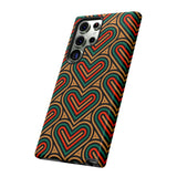 Stylish Heart Pattern Phone Case - Tough & Trendy