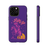 Ride or Die Cowgirl Pattern Phone Case - Tough & Trendy