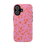 Tangerine Marble Pattern Phone Case - Tough & Trendy