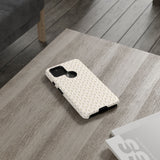 Pretty Gold and Grey Dots Phone Case - Tough & Trendy