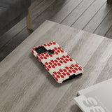 Hearts Aligned Pattern Phone Case - Tough & Trendy