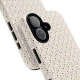 Pretty Gold and Grey Dots Phone Case - Tough & Trendy