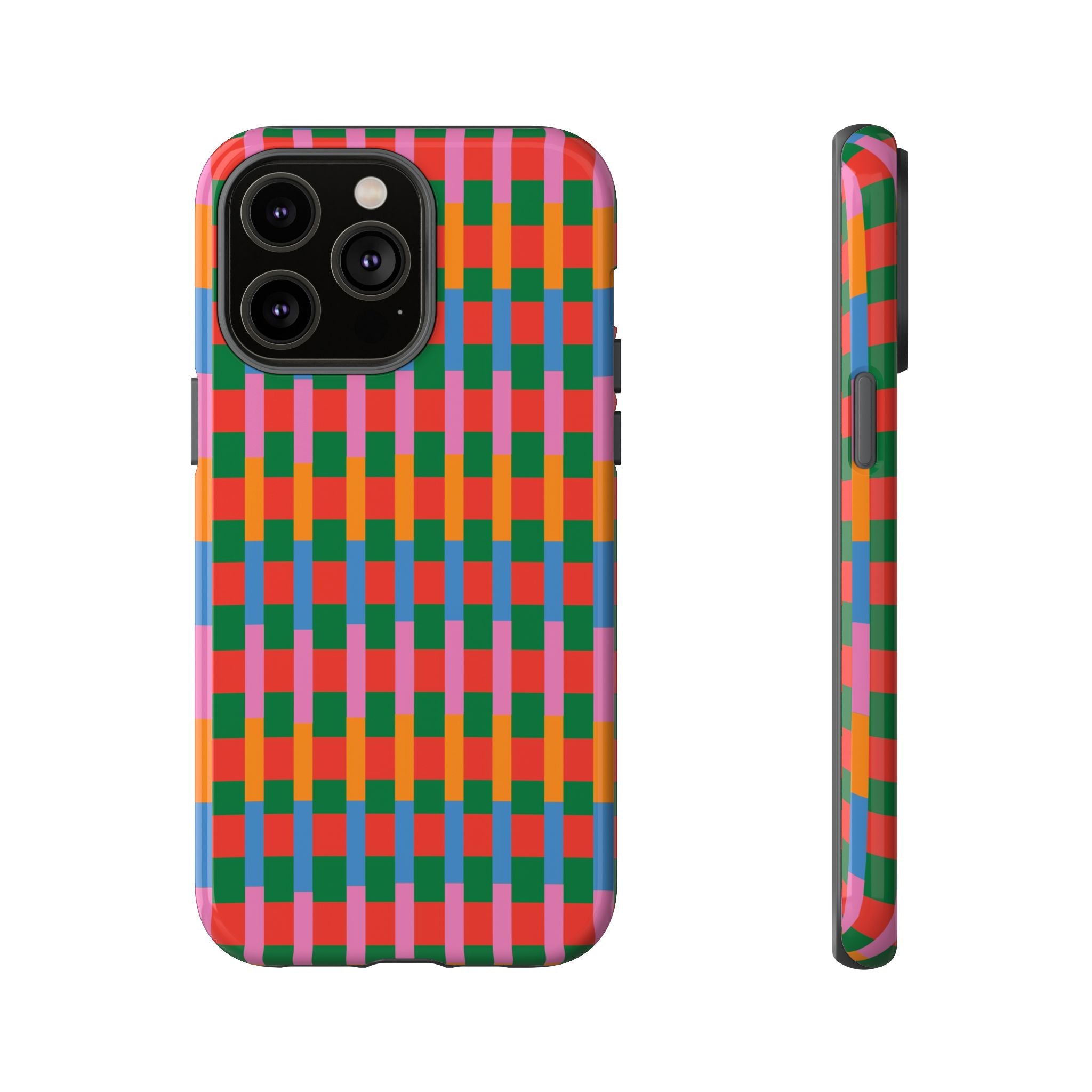 Candy Striped Pattern Phone Case - Tough & Trendy