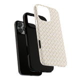 Pretty Gold and Grey Dots Phone Case - Tough & Trendy