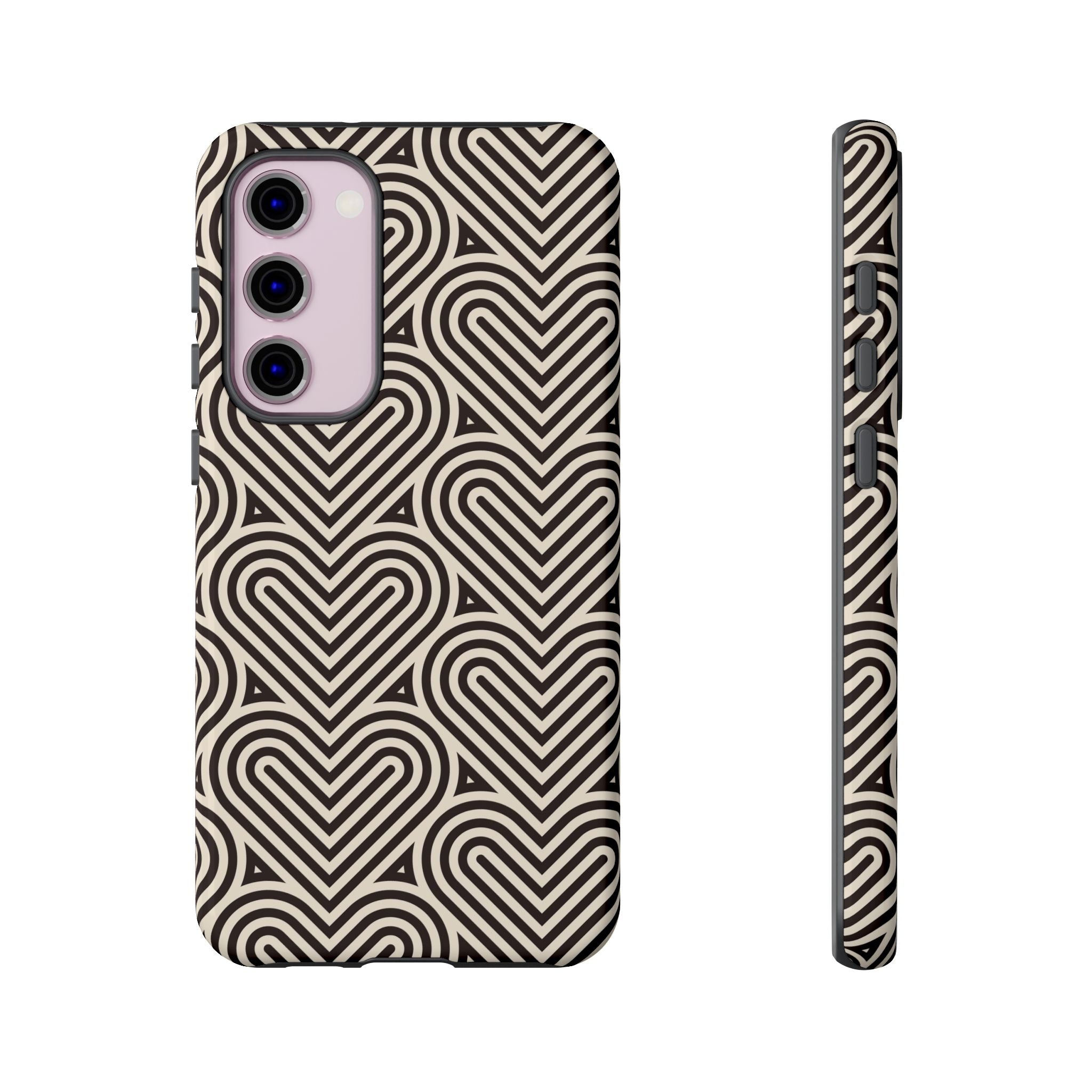 Hearts Beat Pattern Phone Case - Tough & Trendy