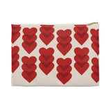 Red Red Hearts - Accessory Pouch