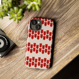 Hearts Aligned Pattern Phone Case - Tough & Trendy