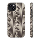 Hearts Beat Pattern Phone Case - Tough & Trendy