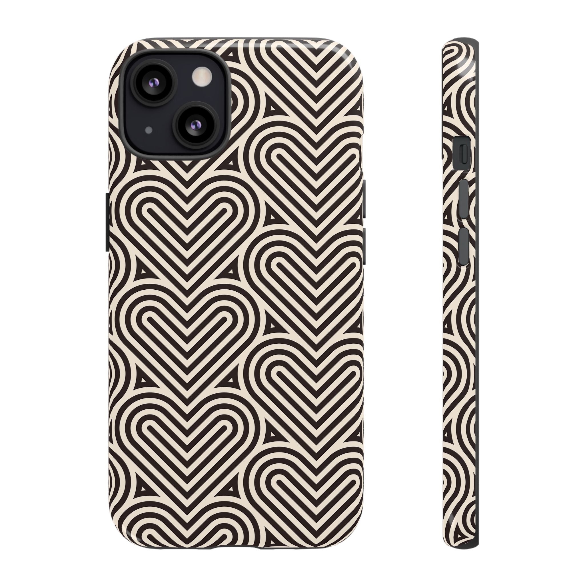 Hearts Beat Pattern Phone Case - Tough & Trendy