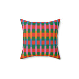 Candy Stripe Pillow - Spun Polyester Square Cushion