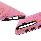 Tangerine Marble Pattern Phone Case - Tough & Trendy