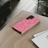 Tangerine Marble Pattern Phone Case - Tough & Trendy