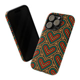 Stylish Heart Pattern Phone Case - Tough & Trendy