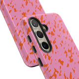 Tangerine Marble Pattern Phone Case - Tough & Trendy