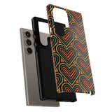 Hearts Beat Pattern Phone Case - Tough & Trendy